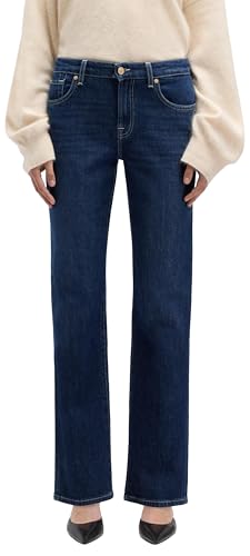 Jean straight Calie 7 For All Mankind bleu fonce en taille 23W pour femme