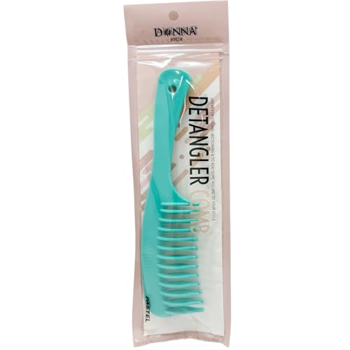 Peine desenredante DONNA doble fila mango ergonómico verde miniatura 1