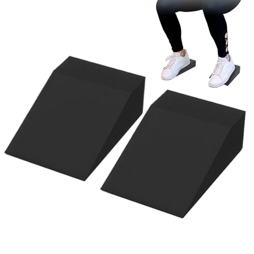 Tabla inclinada portátil: plataforma de cuña para estiramiento de pantorrillas y sentadillas, inclinación de equilibrio | Equipo de gimnasio duradero antideslizante para movilidad, flexibilidad, entre
