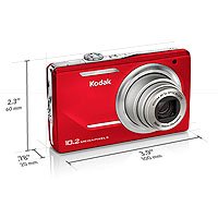 Amazon.com : Kodak Easyshare M380 Digital Camera (Red) : Point And