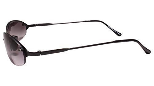 Vintage Dead-Stock Semi Rimless 80s 90s Frame Oval Sunglasses3