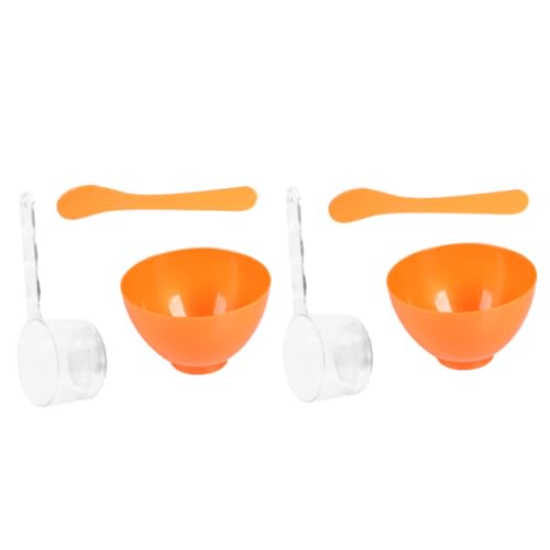 BCOATH Diy Facial Mask Mixing Bowl Set with Brush Spatula 3pcs Bowl for Women Skincare Tool Kit