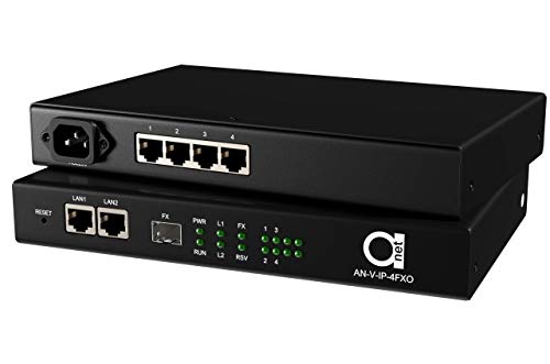 4 x POTS Telephone Over Ethernet | LAN | IP Extender - Converter - FXO and FXS Side, 4 in 1 Device - Phone to Ethernet | Phone to Fiber | Phone Over RJ-45 Twisted | Over Active Fiber Optic Connection