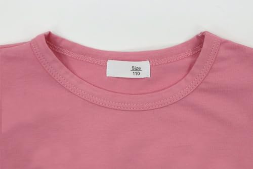 Image of Toddler Girls Ruffle Sleeve T-Shirt Plain Tank Tops Basic Blouse for Girl