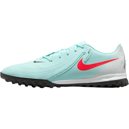 Nike Phantom GX 2 Academy TF Low-Top Soccer Shoes (FJ2577-300, Mint/Off Noir/Atomic Red)