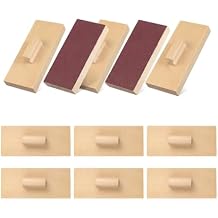 Totority Wooden Sand Blocks Musical Instruments 5 Pairs,Natural Beech Wood Percussion Toys for Toddlers & Kids, Rhythm Sandpaper Soundboard for Preschool Classroom, Kindergarten Music Learning