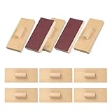 Totority Wooden Sand Blocks Musical Instruments 5 Pairs,Natural Beech Wood Percussion Toys for Toddlers...