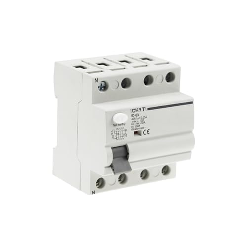 Interrupteur différentiel 4P AC disjoncteur différentiel 16A à 63A 30mA pour protection électrique
