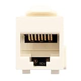 TE Connectivity 2111475-1 Keystone Modular Jack, 8-Position, Cat6, RJ45, Light Almond