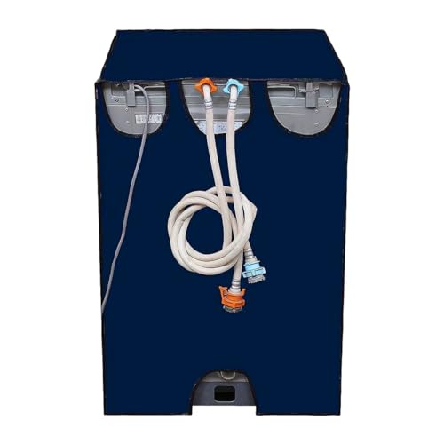 Image of Zerfa Waterproof, Dust-Proof, Sun-Proof Top Load Fully Automatic Washing Machine Cover Fit and Suitable for all Brand Universal Cover for - Blue (Dimension - 59 x 59 x 86 CM)