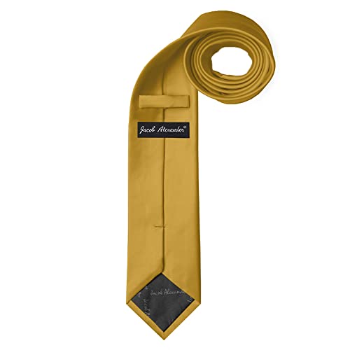 Image of Jacob Alexander Men's Extra Long Solid Color Tie