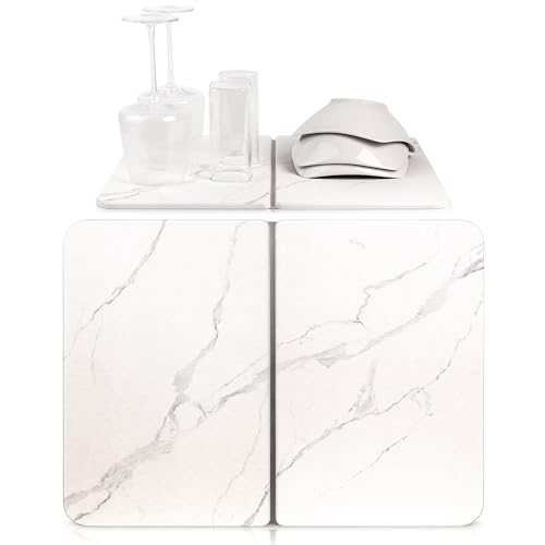 Berrae Collapsable Stone Drying Mat - Stone Dish Drying Mat for Kitchen Counter - Diatomaceous Earth Dish Drying Stone - Quick-Dry, Eco-Friendly Mat - Ideal Drying Stone for Kitchen & Countertop Use