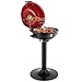 Outopee Electric BBQ Grill, Portable Removable Stand Barbecue Grill with Double Layer Design, Detachable Pull-out Drip Tray for Kitchen Garden Patio Balcony Outdoor & Indoor Use, 1600W, Red