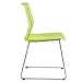 Sidanli Stacking Chairs for Business, Modern Dining Chairs for Home-Green (Set of 4)