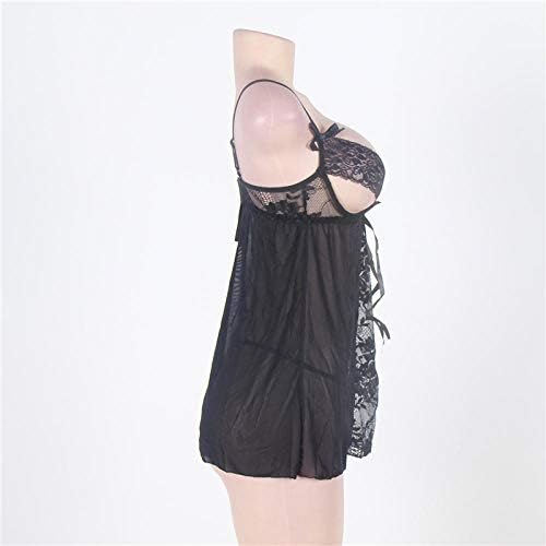 Lingerie Nera in Pizzo con Fiocchi in Pizzo Lingerie Taglie Forti Vedi