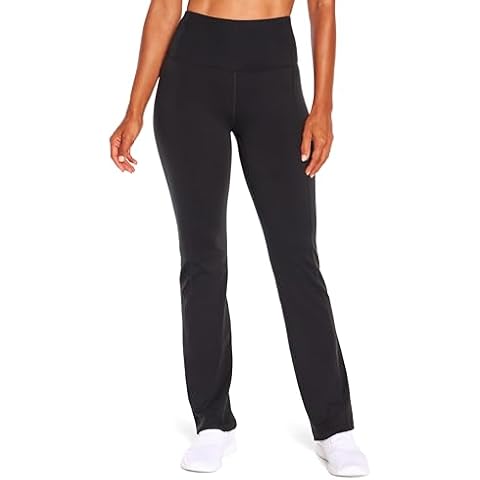Marika womens Sophia High Rise Tummy Control Bootleg Leggings, Black, X-Large US Cover