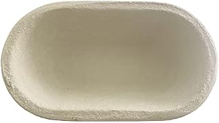Wood Pulp Fiber Oval Banneton Bread Proofing Basket, Eco-Friendly Sourdough Proofing Basket, Heavy Duty Bread Banneton Proofing Basket, Non-Stick Sourdough Bread Basket Proofing (Medium Oval)