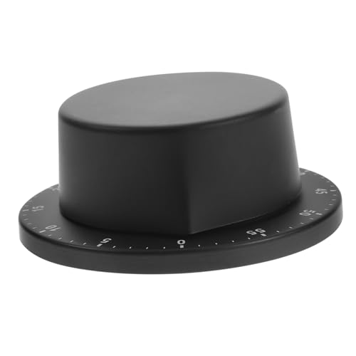 LOLIPPYY Temporizador Mecánico de Cocina Acero Inoxidable Regresiva con Alarma Fuerte Diseño Negro Resistente al para Hogar y Restaurante
