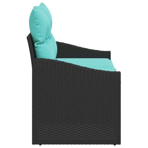 Canapé moderne en rotin idéal pour meubler un balcon cosy
