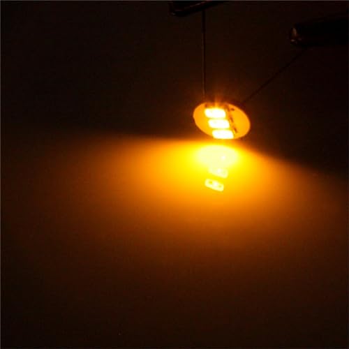 ECCPP 10x Instrument Cluster Dash Panel Lights 4.7mm 3-3014-smd-Yellow