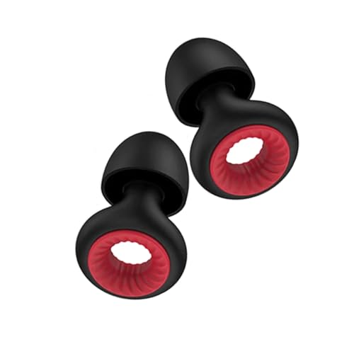 PURE BLISS Tapones oídos silicona Negro-Rojo