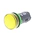 Schneider Electric Harmony XB5 - Monolithic Pilot Indicator Light, Plastic, Plain Lens, Integral LED, Industrial Control, 22mm Mount, 24V AC/DC, XB5EVB8, Yellow