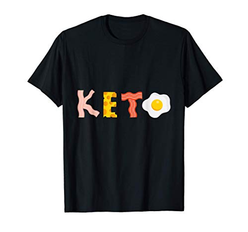 Keto Bacon Ketosis Obese Fitness Fat Healthy Keto Nutrition T-Shirt