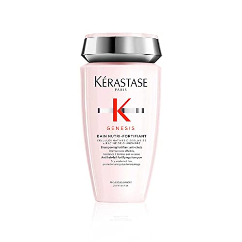 Kérastase, Genesis, Shampoing Nourrissant Renforçateur & Anti-Chute, Pour Cheveux Fragiles Secs & Épais, Bain Nutri-Fortifiant, 250 ml