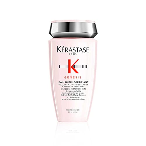 Kérastase, Genesis, Shampoing Nourrissant Renforçateur & Anti-Chute, pour Cheveux Fragiles Secs & Épais, Bain Nutri-Fortifiant, 250 ml