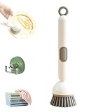 6 in 1 Drehbare Spülbürste mit Spülmittelspender, 360° Spülbürste mit Seifenspender,...