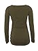 Ecavus Women's Maternity Tops Long Sleeve Clothes Flattering Side Ruched Pregnancy T-Shirt
