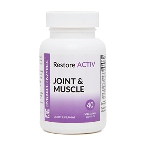 Restore ACTIV -Muscle, Joint & Tissue Support, Acid-Resistant Serrapeptase and Nattokinase - Systemic Enzymes | 40 Count Cover