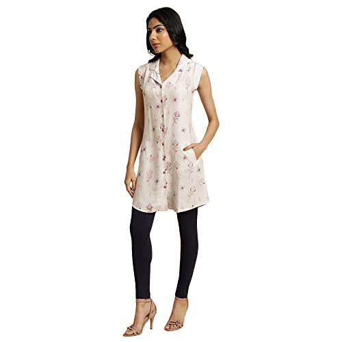 Image of W for Woman Women's Regular Fit High Rise Coral Cotton Jersey Tights