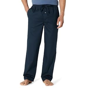 Pantalon de Pyjama Tissé Amazon Essentials, avec Poches, Coupe Droite Homme