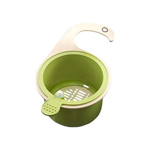 Cesta Colador de Fregadero - Cesta de Desagüe | Recoge Residuos con Expulsión por Presión para Cocina Baño Camping Restaurante Granja