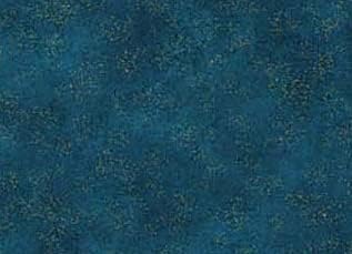 Shimmer Radiance, Beautiful, Rich, Prussian Blue -Teal, Tonal, Gold Metallic Accent, Fabric, Blender, Northcott, 9050M-68, by The Yard