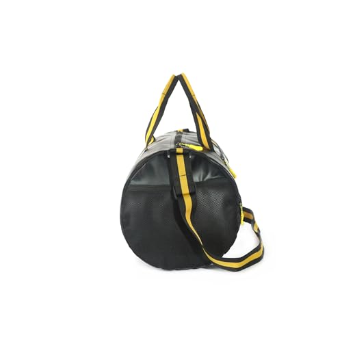 Image of Nautica Duffle Bag for Travel | Stylish Leatherette Luggage | Compact and Comfortable for Travelling |Hand Duffel Bag |Suitable for Men and Women, Yellow