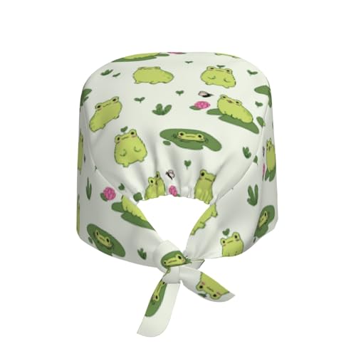 Image of Adjustable Working Cap Breathable Unisex Women Men Elastic Bandage Tie Back Hats Scrub Nursing Doctor Surgeon Cap