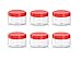 Price comparison product image Sunpet J0050 50ml Small Plastic Food Storage Canisters, Red (Pack of 6)