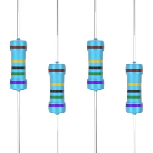 SCOOYUCK 100 pieces 75 Ω ohm resistor 1/2 W (0.5 W) 1% tolerance metal film resistors