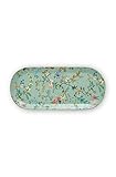 Liefermenge 1 Stück Cake Tray Rectangular Jolie Flowers Blue 33.3x15.5cm