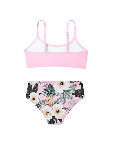 Image of Century Star Girls Swimsuits for Teens Bikini 2026 Solid Teen Bathing Suits Adjustable Straps Swimwear Padded 8-15 Years