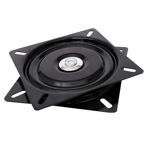 ZMTGLTG 8-Zoll- und 10-Zoll-Plattenspieler-Basissätze, 360-Grad-Vollkugellagerdrehung, verdickte, rostfreie, schwarz lackierte Stahlplatte(250 * 250 * 2.5mm)