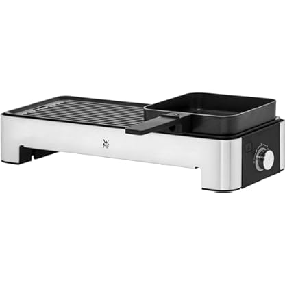 WMF Küchenminis Tischgrill elektrisch für 2 mit Gemüsepfännchen, Elektrogrill klein mit kompakter Grillfläche, variable Temperatureinstellung, 1000 W – Bild 5