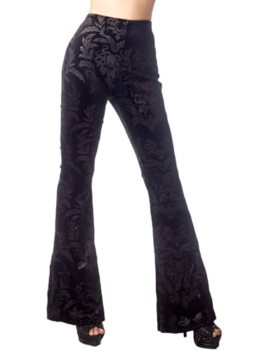 Pantalon évasé femme motif gaufré jambe large coupe ajustée