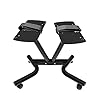 ATIVAFIT Adjustable Dumbbell Stand Fitness Dial Dumbbell Rack with Adjustable Belt for Home Gym Set