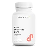 Dear Nature Cuban Policosanol 25mg, 90 Vegetable Capsules (Pack of 1)