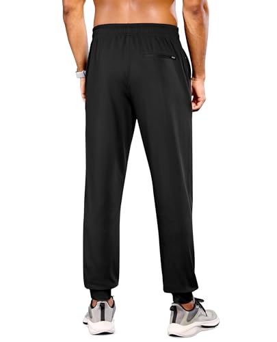Men's Joggers with Zipper Pockets Lightweight Athletic Sweatpants Tapered Pants for Men Workout Running Hiking Gym2