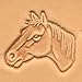 Tandy Leather 3D Horsehead Left Stamp 88364-00