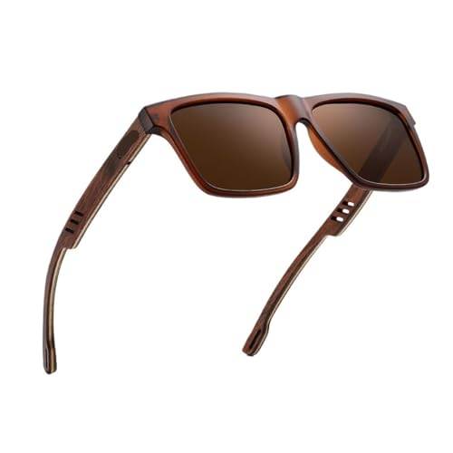Lunettes de soleil carrées homme polarisées protection maximale UV400